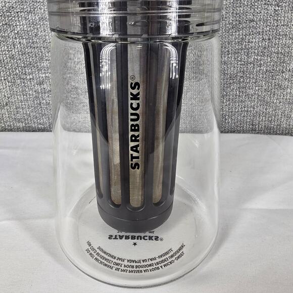STARBUCKS 2022 COLD BREW COFFEE MAKER GLASS PITCHER 24OZ POUR OVER STYLE - Picture 2 of 9